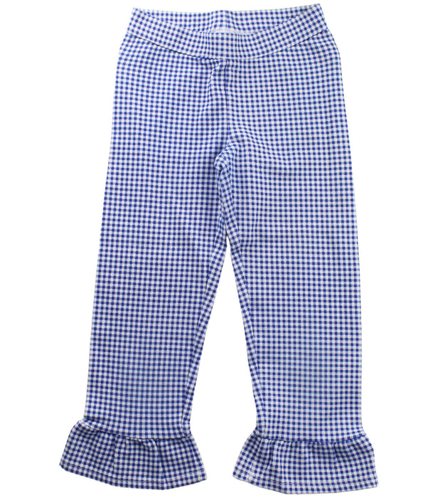 A Blue Sweatpants from Janie & Jack in size 6T for girl. (Front View)