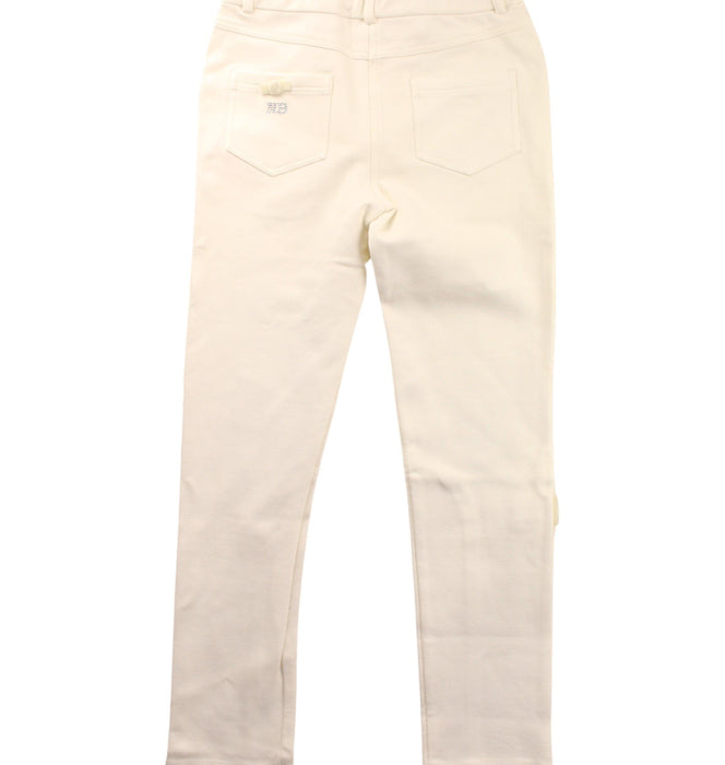 A White Casual Pants from Nicholas & Bears in size 8Y for girl. (Back View)