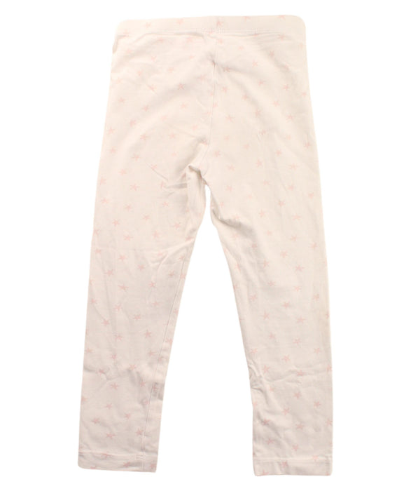 A White Leggings from Monoprix in size 4T for girl. (Back View)