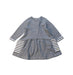 A Grey Long Sleeve Dresses from Petit Bateau in size 6-12M for girl. (Front View)