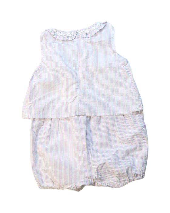 A Multicolour Sleeveless Rompers from Chickeeduck in size 6-12M for girl. (Back View)