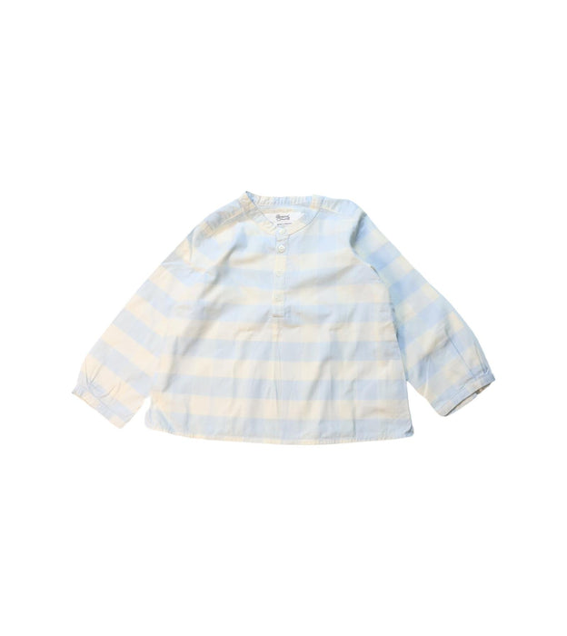 A Ivory Long Sleeve Tops from Bonpoint in size 12-18M for girl. (Front View)