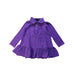 A Purple Long Sleeve Dresses from Ralph Lauren in size 12-18M for girl. (Front View)