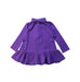 A Purple Long Sleeve Dresses from Ralph Lauren in size 12-18M for girl. (Back View)