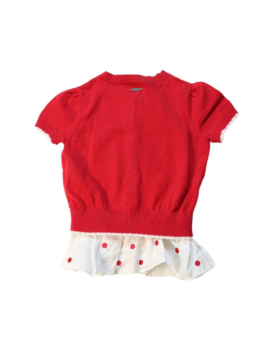 A Red Short Sleeve Tops from Ferrari in size 3T for girl. (Back View)