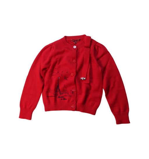 A Red Cardigans from Nicholas & Bears in size 3T for girl. (Front View)