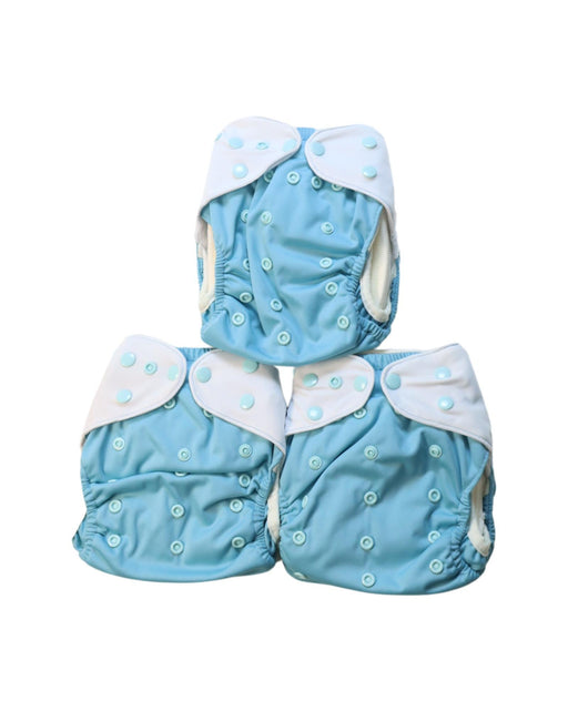 A Blue Cloth Diapers from Just Peachy in size 0-3M for neutral. (Front View)