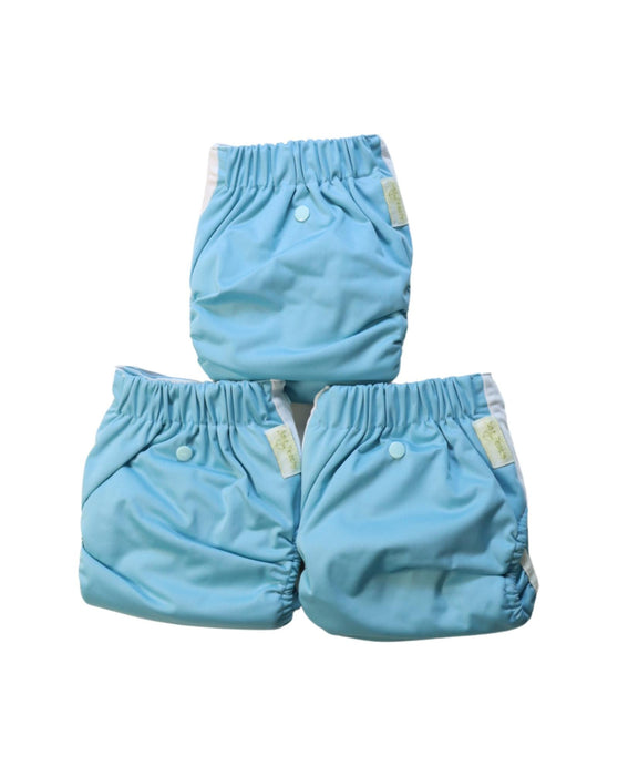A Blue Cloth Diapers from Just Peachy in size 0-3M for neutral. (Back View)