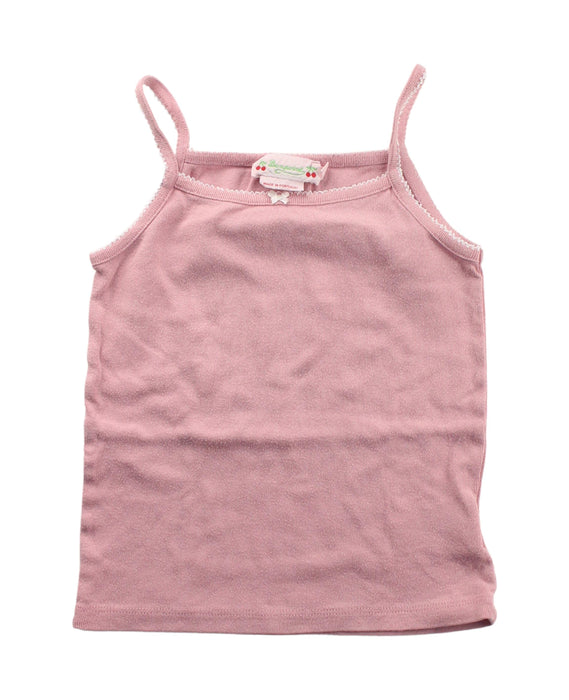 A Pink Sleeveless T Shirts from Bonpoint in size 2T for girl. (Front View)