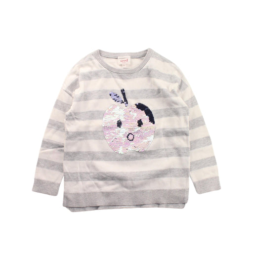 A Grey Knit Sweaters from Seed in size 3T for girl. (Front View)