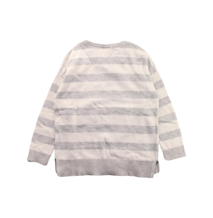 A Grey Knit Sweaters from Seed in size 3T for girl. (Back View)