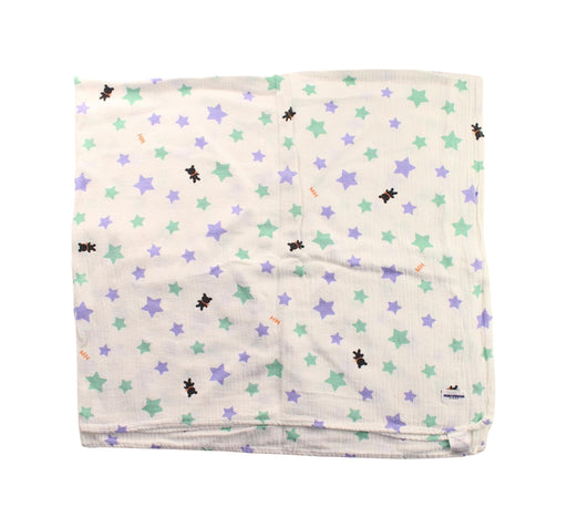 A White Swaddles from Miki House in size O/S for neutral. (Front View)