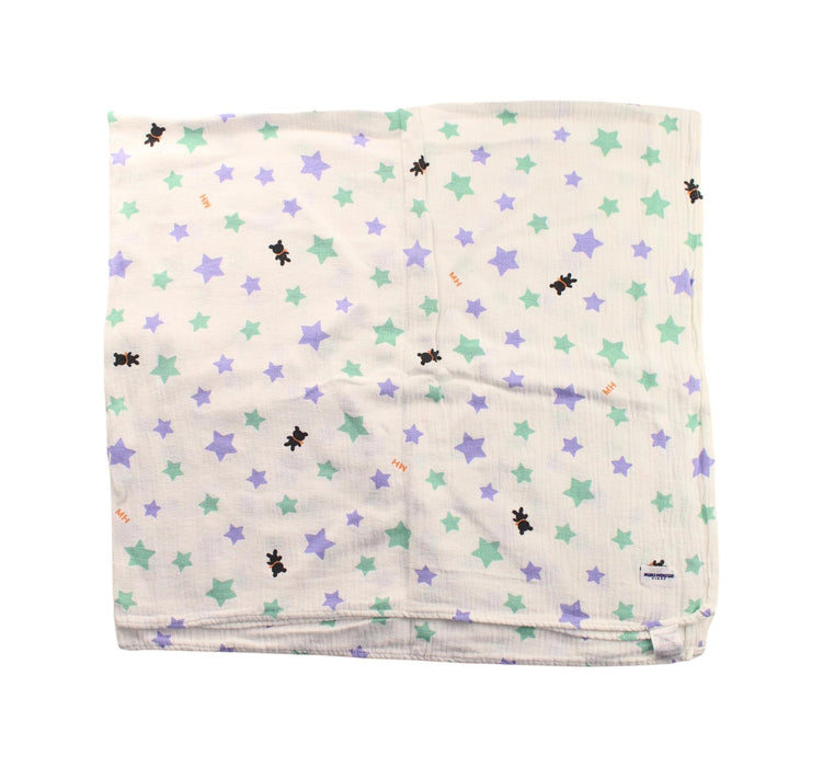 A White Swaddles from Miki House in size O/S for neutral. (Front View)