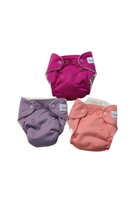 A Multicolour Cloth Diapers from GroVia in size Newborn for girl. (Front View)