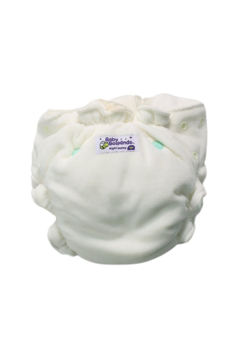 A White Cloth Diapers from Baby BeeHinds in size O/S for neutral. (Front View)