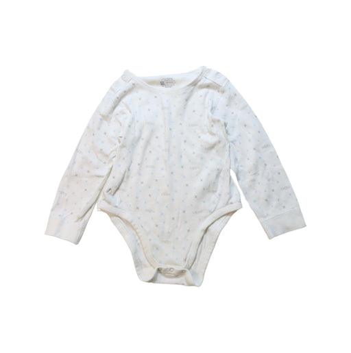 A White Long Sleeve Bodysuits from Mides in size 2T for neutral. (Front View)