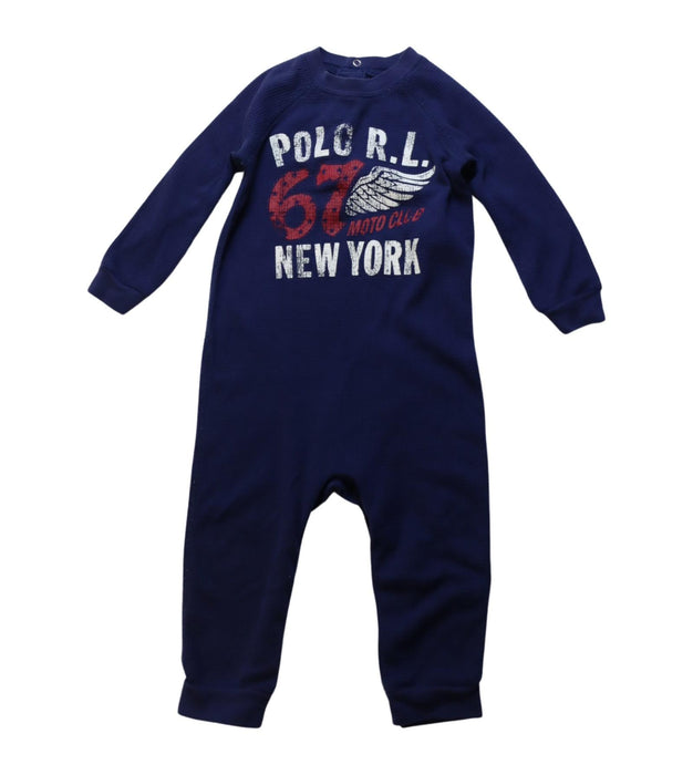 A Multicolour Long Sleeve Jumpsuits from Ralph Lauren in size 6-12M for boy. (Front View)