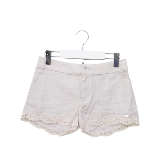 A Grey Shorts from Tartine et Chocolat in size 4T for girl. (Front View)