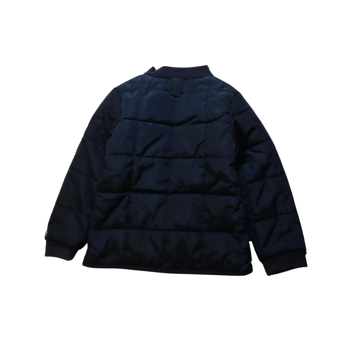 A Navy Lightweight Jackets from Jacadi in size 5T for boy. (Back View)