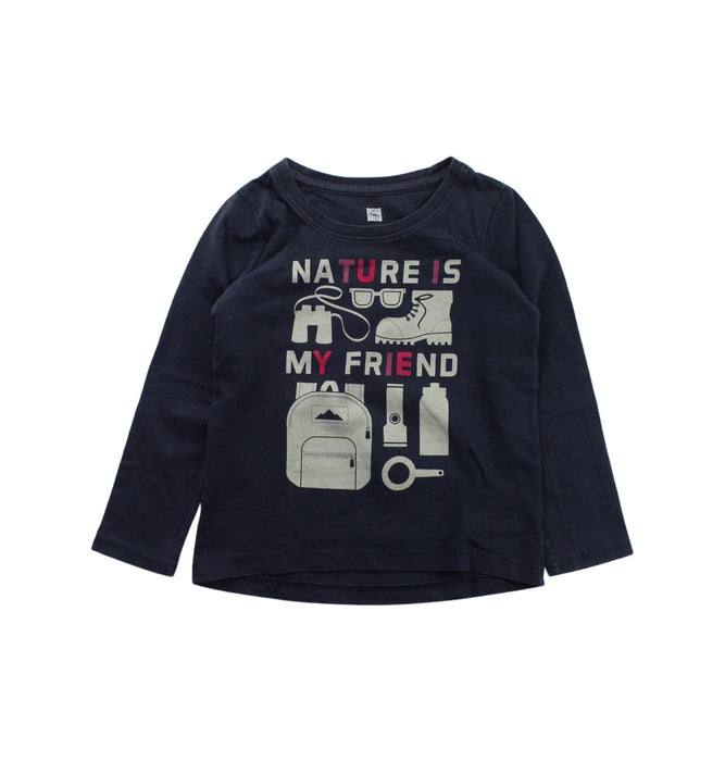 A Blue Long Sleeve T Shirts from Tea in size 3T for boy. (Front View)