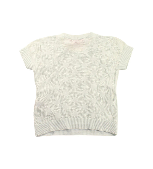 A White Short Sleeve Tops from Bonpoint in size 4T for girl. (Back View)