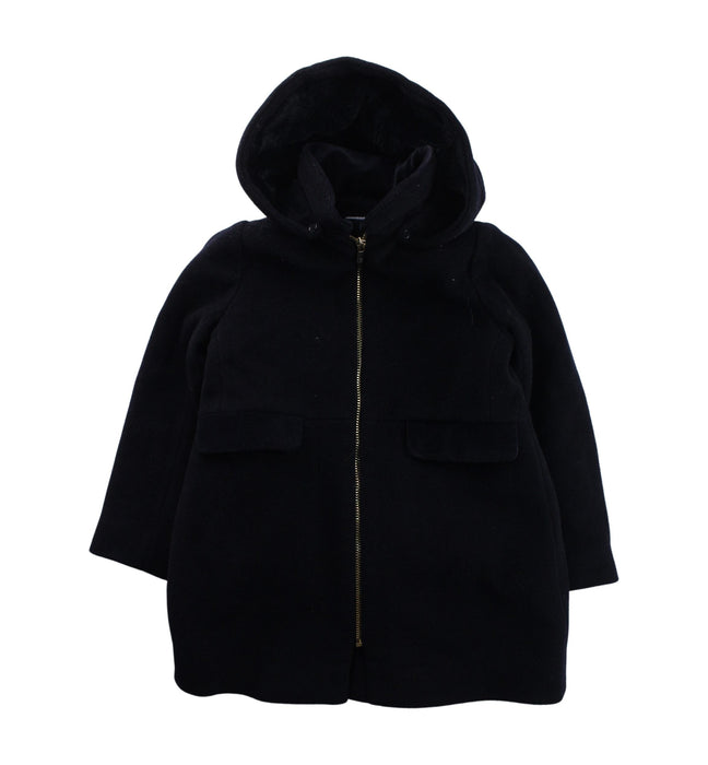 A Black Coats from Jacadi in size 5T for girl. (Front View)