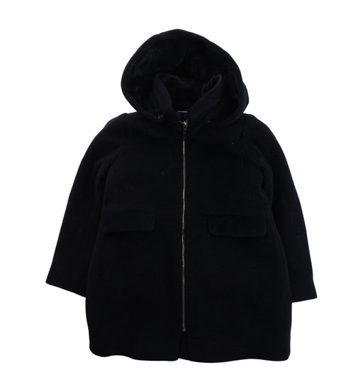 A Black Coats from Jacadi in size 5T for girl. (Front View)