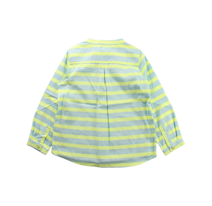 A Green Long Sleeve Tops from Nanos in size 5T for girl. (Back View)