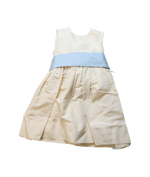A Blue Sleeveless Dresses from Crewcuts in size 3T for girl. (Front View)
