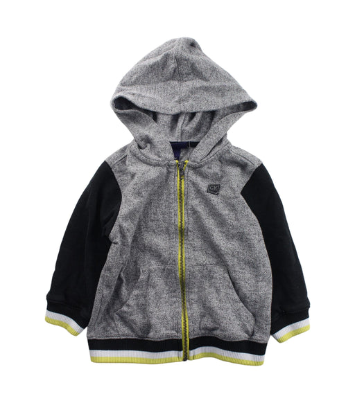 A Black Zippered Sweatshirts from Calvin Klein in size 2T for boy. (Front View)