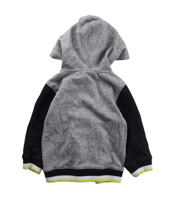 A Black Zippered Sweatshirts from Calvin Klein in size 2T for boy. (Back View)