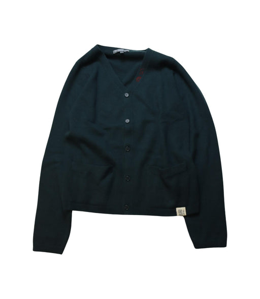 A Green Cardigans from Bonpoint in size 12Y for boy. (Front View)