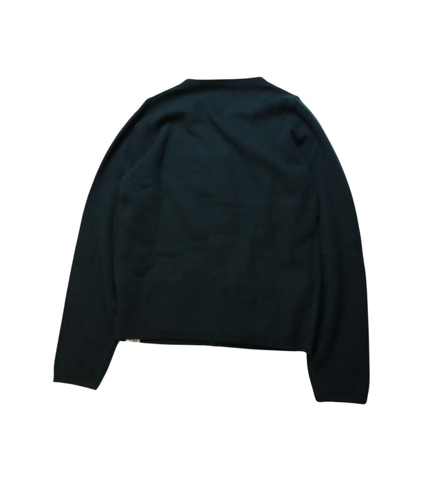 A Green Cardigans from Bonpoint in size 12Y for boy. (Back View)