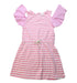 A Pink Short Sleeve Dresses from Seed in size 9Y for girl. (Front View)