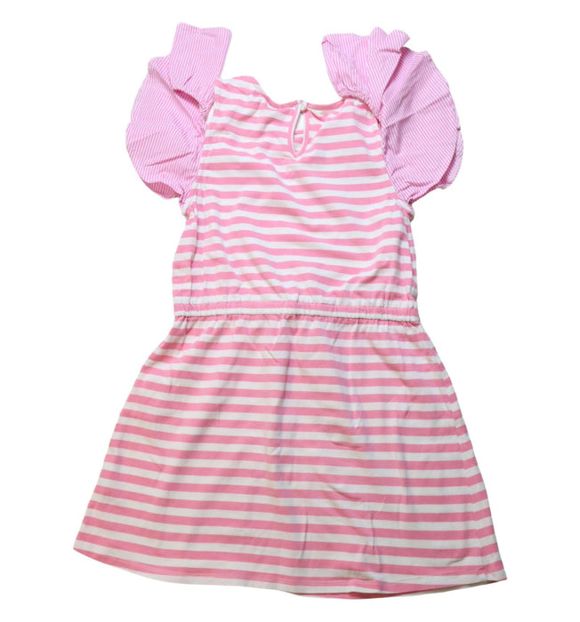 A Pink Short Sleeve Dresses from Seed in size 9Y for girl. (Back View)