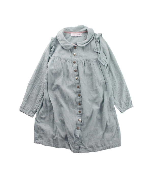 A Green Long Sleeve Dresses from Excuse My French in size 2T for girl. (Front View)