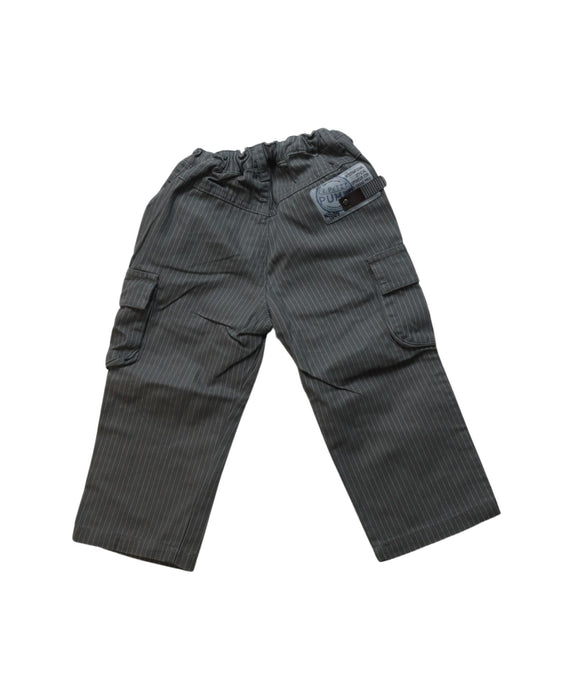 A Grey Casual Pants from Le Petit Pumm in size 12-18M for boy. (Back View)