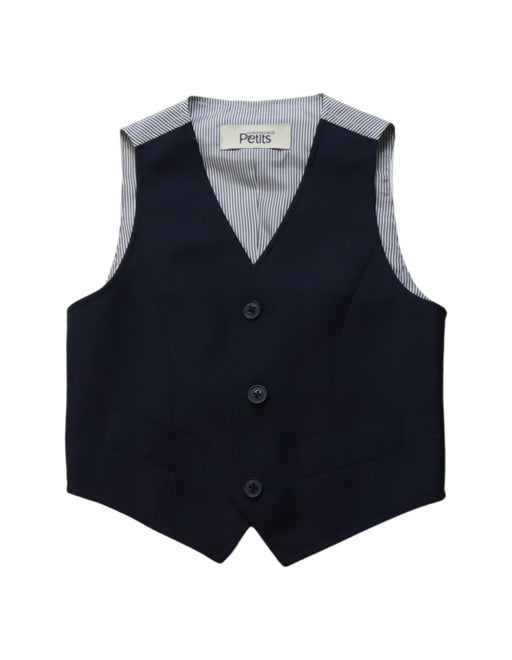 A Black Suit Vests from La Compagnie des Petits in size 3T for boy. (Front View)