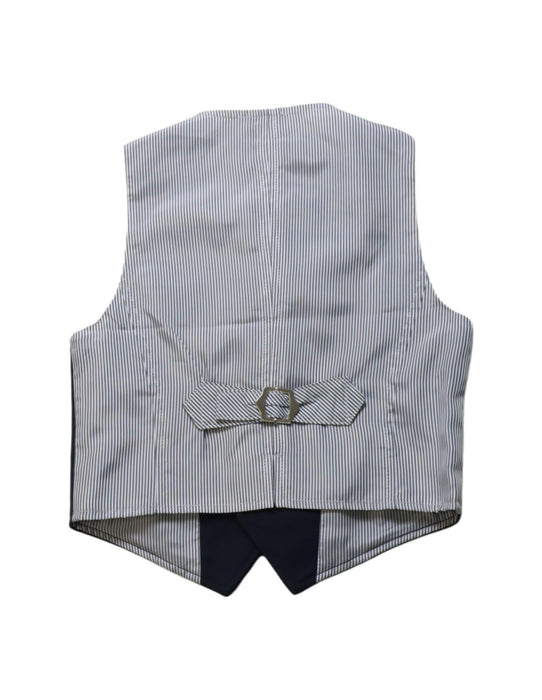 A Black Suit Vests from La Compagnie des Petits in size 3T for boy. (Back View)