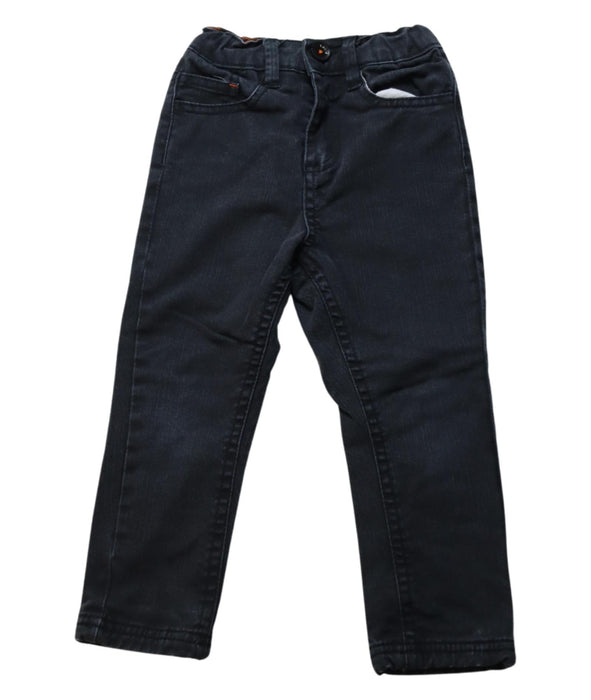 A Black Casual Pants from La Compagnie des Petits in size 3T for boy. (Front View)