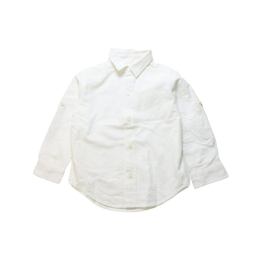 A White Long Sleeve Shirts from Janie & Jack in size 2T for boy. (Front View)