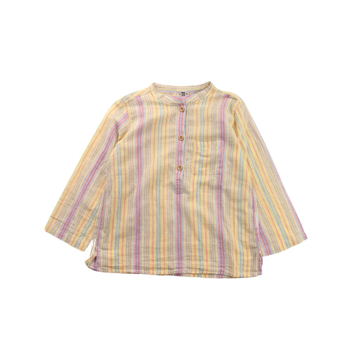 A Yellow Long Sleeve Tops from Bonton in size 2T for boy. (Front View)
