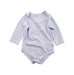 A Blue Long Sleeve Bodysuits from Boss in size 3-6M for boy. (Front View)