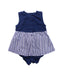 A Blue Sleeveless Bodysuits from Ferrari in size 0-3M for girl. (Back View)