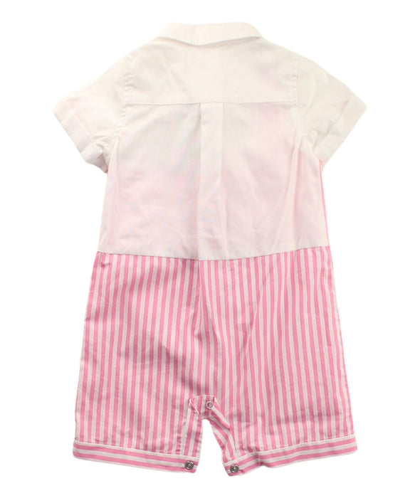 A Pink Short Sleeve Rompers from Nicholas & Bears in size 3-6M for girl. (Back View)