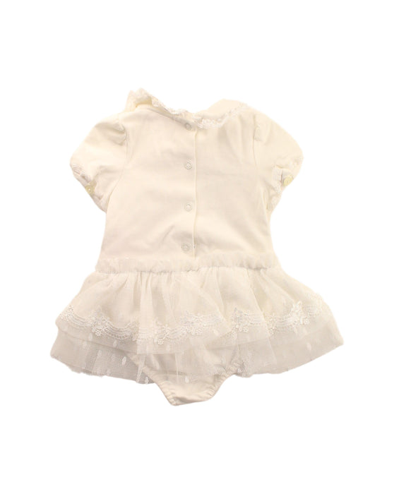 A White Short Sleeve Bodysuits from Nicholas & Bears in size 6-12M for girl. (Back View)