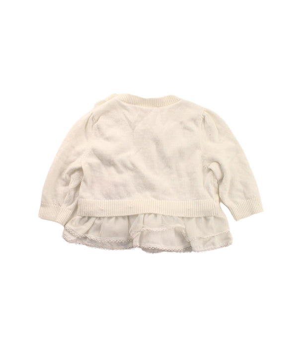 A White Sweater Dresses from Nicholas & Bears in size 12-18M for girl. (Back View)