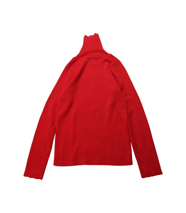 A Red Long Sleeve Tops from Jacadi in size 8Y for girl. (Back View)