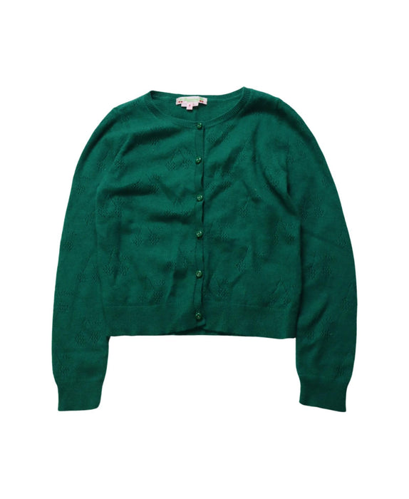 A Green Cardigans from Bonpoint in size 8Y for girl. (Front View)