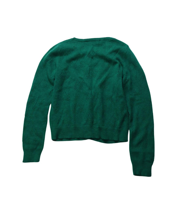 A Green Cardigans from Bonpoint in size 8Y for girl. (Back View)
